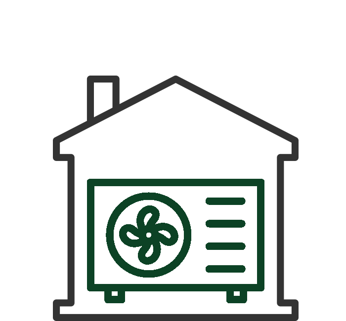 Förderservice Heizung – Haus mit Wärmepumpe